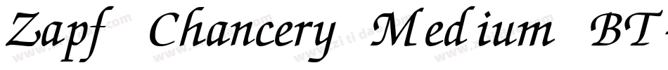 Zapf Chancery Medium BT字体转换